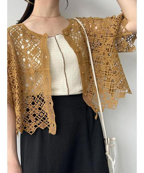 ehka sopo（エヘカソポ）の「配色メロータンクトップ（タンクトップ・レディース・グリーン/キナリ/ベージュ/ブラック・F）」の13枚目の写真