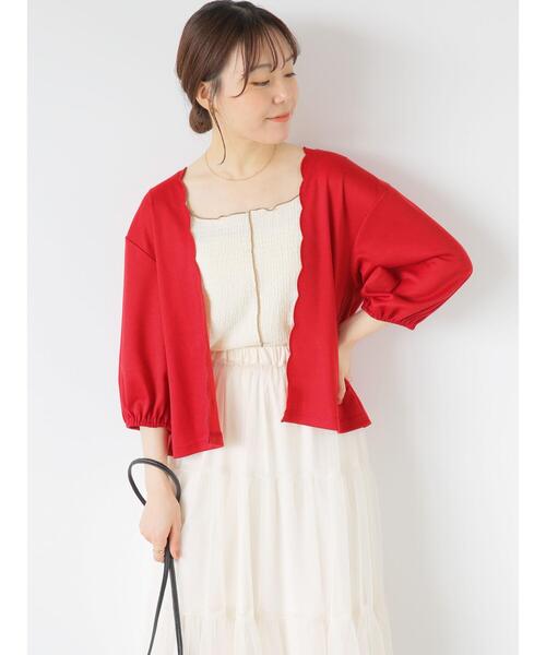 ehka sopo（エヘカソポ）の「配色メロータンクトップ（タンクトップ・レディース・グリーン/キナリ/ベージュ/ブラック・F）」の16枚目の写真