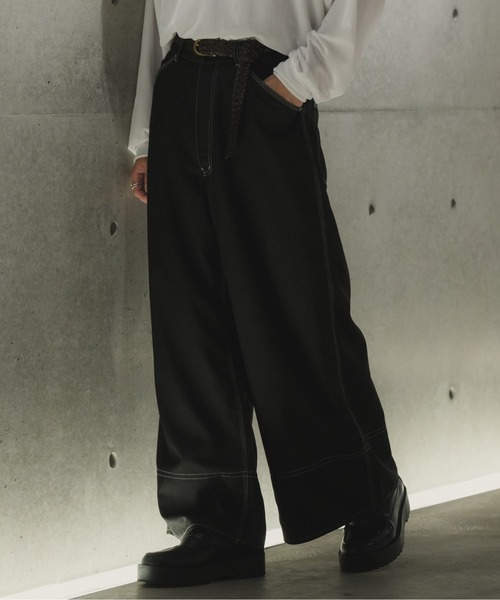 CASPER JOHN（キャスパージョン）の「Wide buggy stitch slacks