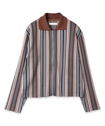 Jieda（ジエダ）の「STRIPE SHIRT CARDIGAN（カーディガン