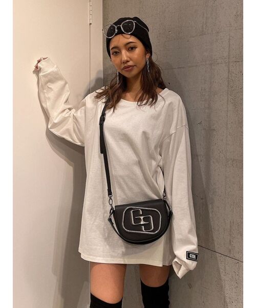 GYDA（ジェイダ）の「BASICロンT（Tシャツ/カットソー・レディース・ブラック/オフホワイト・FREE）」の15枚目の写真