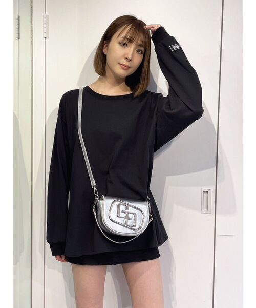 GYDA（ジェイダ）の「BASICロンT（Tシャツ/カットソー・レディース・ブラック/オフホワイト・FREE）」の9枚目の写真