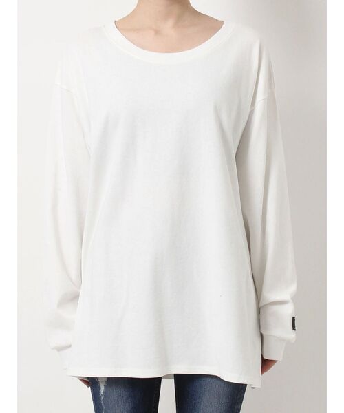 GYDA（ジェイダ）の「BASICロンT（Tシャツ/カットソー・レディース・ブラック/オフホワイト・FREE）」の14枚目の写真