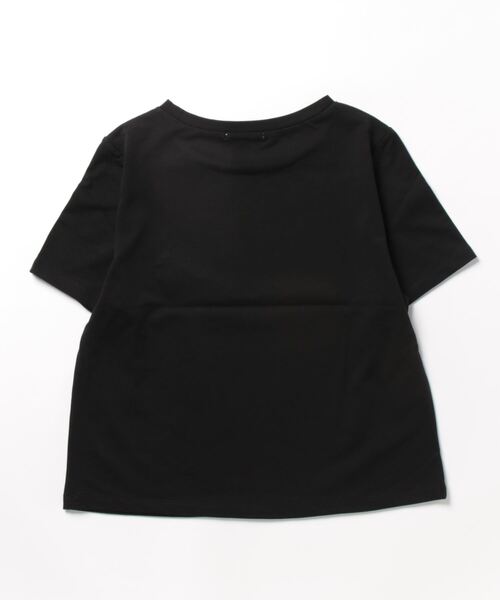 WILLSELECTION(ウィルセレクション)の「パール付きロゴ刺繍Tシャツ(Tシャツ/カットソー・レディース・オフホワイト/ピンク/ブラック・MEDIUM)」の4枚目の写真