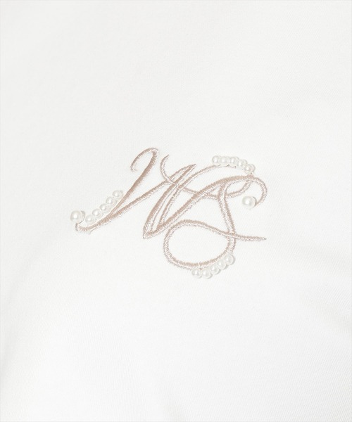 WILLSELECTION(ウィルセレクション)の「パール付きロゴ刺繍Tシャツ(Tシャツ/カットソー・レディース・オフホワイト/ピンク/ブラック・MEDIUM)」の11枚目の写真