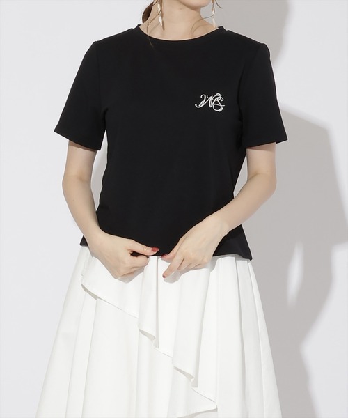 WILLSELECTION(ウィルセレクション)の「パール付きロゴ刺繍Tシャツ(Tシャツ/カットソー・レディース・オフホワイト/ピンク/ブラック・MEDIUM)」の17枚目の写真