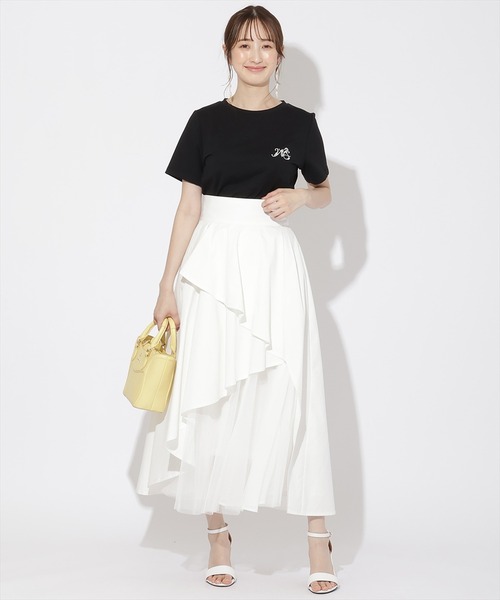 WILLSELECTION(ウィルセレクション)の「パール付きロゴ刺繍Tシャツ(Tシャツ/カットソー・レディース・オフホワイト/ピンク/ブラック・MEDIUM)」の22枚目の写真