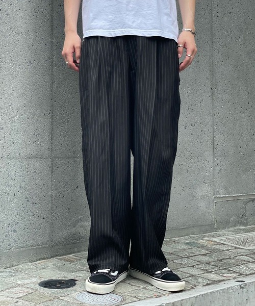 CIAOPANIC（チャオパニック）の「ピンストライプワイドスラックス