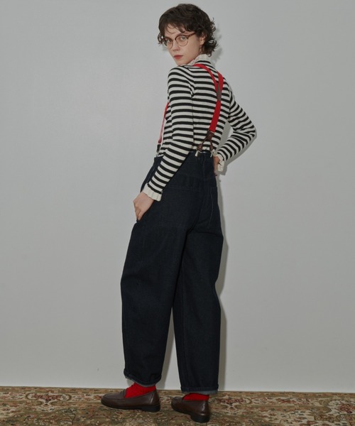 MERLOT（メルロー）の「カーブデニムパンツ（デニムパンツ・レディース・ネイビー・FREE/SMALL）」の11枚目の写真