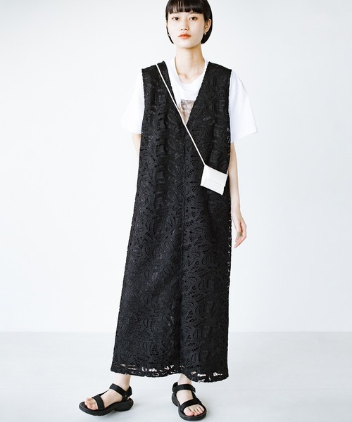 haco!(ハコ)の「なんと総レース!気品あふれるジャンパースカート(ジャンパースカート・レディース・ブラック・SMALL/MEDIUM/LARGE/X-LARGE)」の10枚目の写真