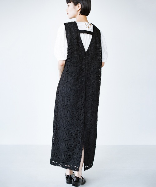 haco!(ハコ)の「なんと総レース!気品あふれるジャンパースカート(ジャンパースカート・レディース・ブラック・SMALL/MEDIUM/LARGE/X-LARGE)」の15枚目の写真