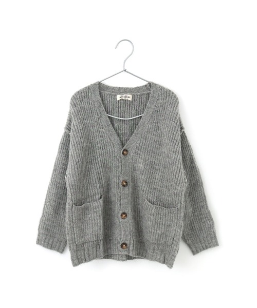 MAKE YOUR DAY（メイクユアデイ）の「畦編みニットカーディガン■80～140cm（カーディガン/ボレロ・キッズ・ベージュ/グレー・100/130/120/140/110/80/90）」の11枚目の写真