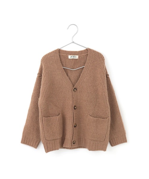 MAKE YOUR DAY（メイクユアデイ）の「畦編みニットカーディガン■80～140cm（カーディガン/ボレロ・キッズ・ベージュ/グレー・100/130/120/140/110/80/90）」の13枚目の写真