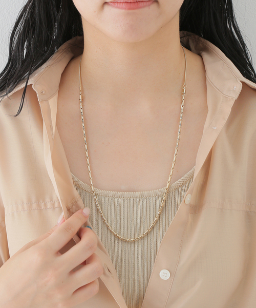B.C STOCK（ベーセーストック）の「コードロングネックレス（ネックレス・レディース・シルバー/ゴールド・FREE）」の5枚目の写真