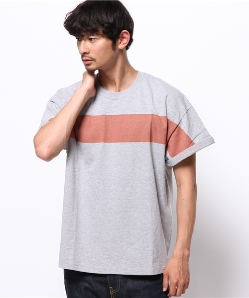CIAOPANIC(チャオパニック)の「【Ciaopanic】 リメイクボーダーTee(Tシャツ/カットソー・メンズ・ホワイト/ブラック/グレー・FREE)」の3枚目の写真
