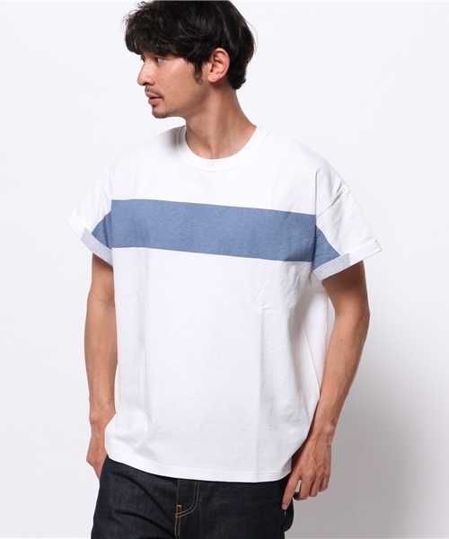 CIAOPANIC(チャオパニック)の「【Ciaopanic】 リメイクボーダーTee(Tシャツ/カットソー・メンズ・ホワイト/ブラック/グレー・FREE)」の1枚目の写真