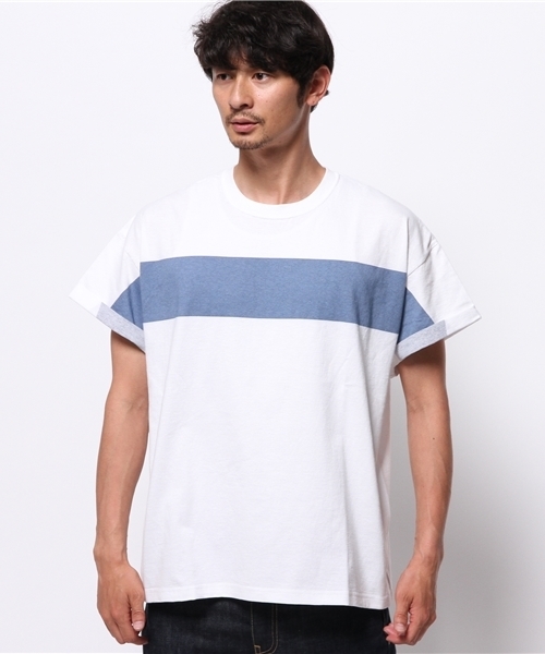 CIAOPANIC(チャオパニック)の「【Ciaopanic】 リメイクボーダーTee(Tシャツ/カットソー・メンズ・ホワイト/ブラック/グレー・FREE)」の4枚目の写真