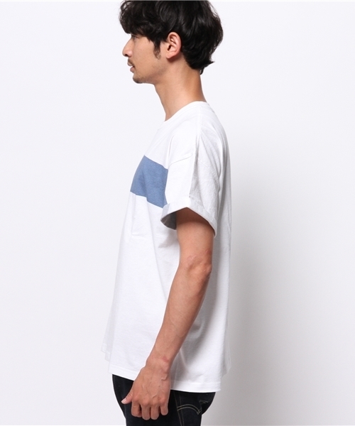 CIAOPANIC(チャオパニック)の「【Ciaopanic】 リメイクボーダーTee(Tシャツ/カットソー・メンズ・ホワイト/ブラック/グレー・FREE)」の5枚目の写真
