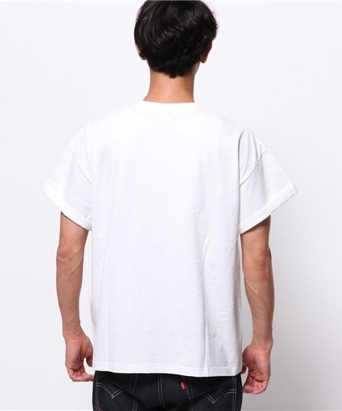CIAOPANIC(チャオパニック)の「【Ciaopanic】 リメイクボーダーTee(Tシャツ/カットソー・メンズ・ホワイト/ブラック/グレー・FREE)」の6枚目の写真
