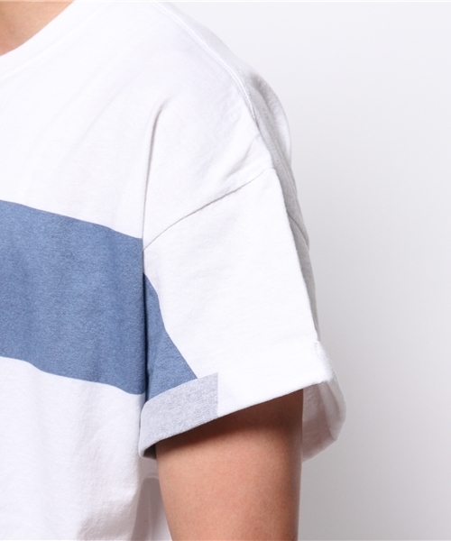 CIAOPANIC(チャオパニック)の「【Ciaopanic】 リメイクボーダーTee(Tシャツ/カットソー・メンズ・ホワイト/ブラック/グレー・FREE)」の8枚目の写真