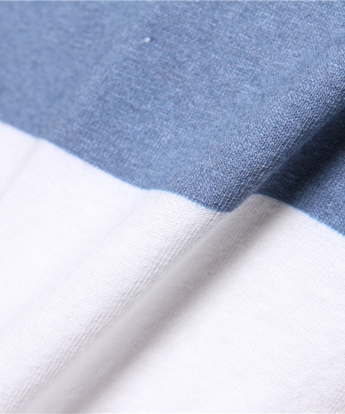 CIAOPANIC(チャオパニック)の「【Ciaopanic】 リメイクボーダーTee(Tシャツ/カットソー・メンズ・ホワイト/ブラック/グレー・FREE)」の9枚目の写真