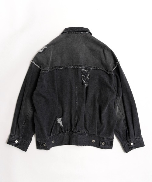 Crash Denim Blouson/クラッシュデニムブルゾン【MAISON SPECIAL