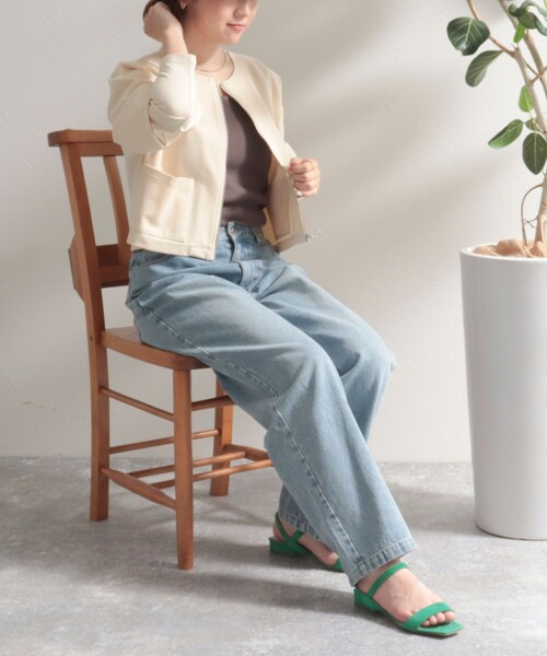 fredy emue（フレディエミュ）の「ポンチジャンスカ＋カーディガンセット（ジャンパースカート・レディース・ブラック/アイボリー/ベビーピンク・38）」の19枚目の写真