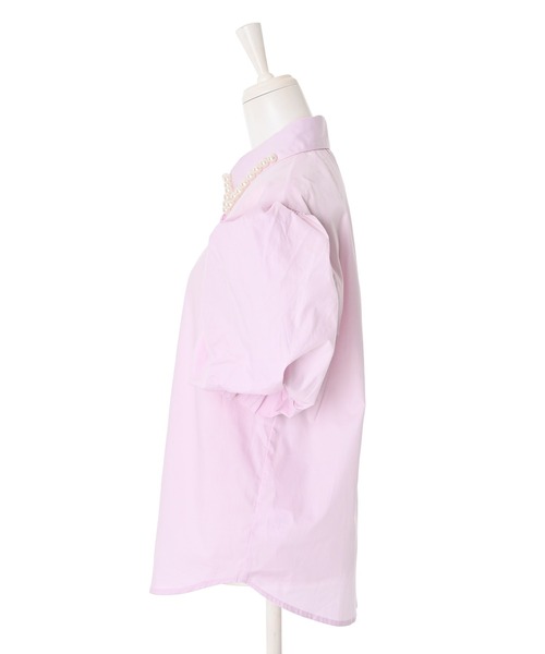 Narcissus(ナルシス)の「【WEB STORE限定】パールエリブラウス(シャツ/ブラウス・レディース・ブルー/ピンク・FREE)」の11枚目の写真