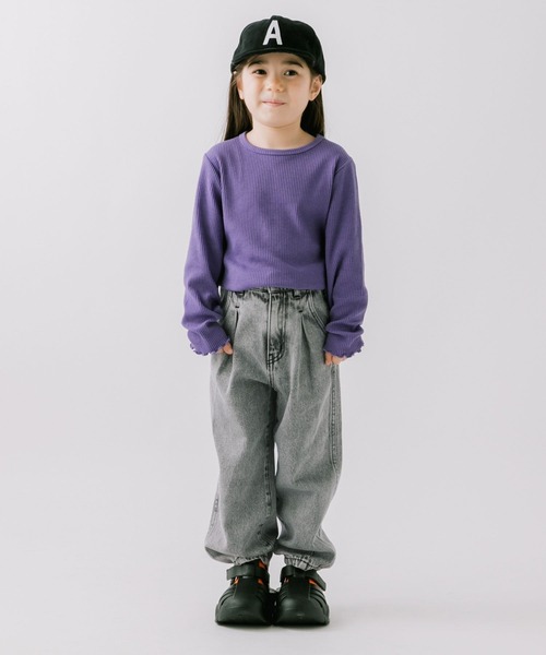 BAYFLOW（ベイフロー）の「カーブジーンズ（KIDS）（デニムパンツ・キッズ・ブルー/ブラック/サックスブルー・110cm/130cm/140cm/120cm）」の4枚目の写真