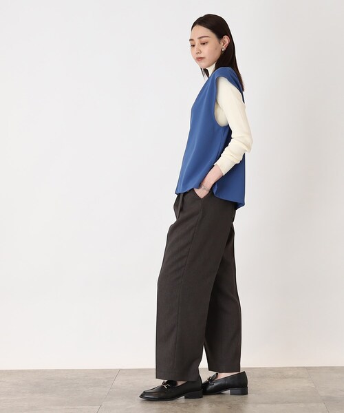 THE SHOP TK (ザ ショップ ティーケー )の「◆【洗濯機洗い可】カットジョーゼットキーネックベスト(ベスト・レディース・ブルー/ライトグレー/ブラック・99)」の16枚目の写真