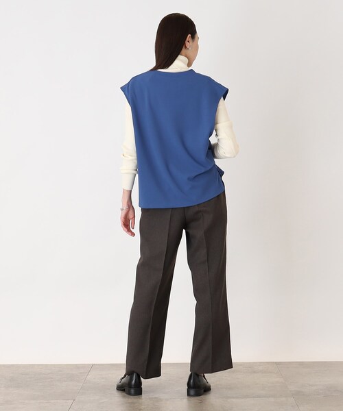 THE SHOP TK (ザ ショップ ティーケー )の「◆【洗濯機洗い可】カットジョーゼットキーネックベスト(ベスト・レディース・ブルー/ライトグレー/ブラック・99)」の17枚目の写真