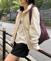 LEPSIM | 切り替えスタンドボアジャケット 183974(その他アウター)