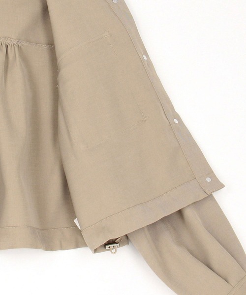 179/WG(イチナナキュウダブルジー)の「カーゴポケットショートシャツ(シャツ/ブラウス・レディース・グリーン/ベージュ/チャコールグレー/ピンク・MEDIUM)」の20枚目の写真