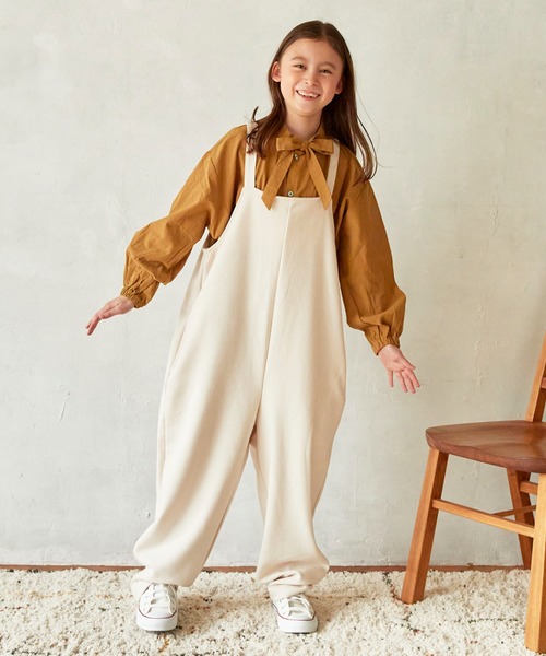 undeny.（アンディニ－）の「アンディニー イージーポンチサロペット（その他パンツ・キッズ・ブラック/アイボリー・L/XL/M）」の2枚目の写真