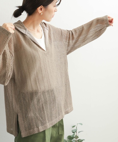 URBAN RESEARCH DOORS（アーバンリサーチドアーズ）の「リップルベーシックタンクトップ（タンクトップ・レディース・ベージュ/ブラック/オフホワイト・MEDIUM）」の5枚目の写真