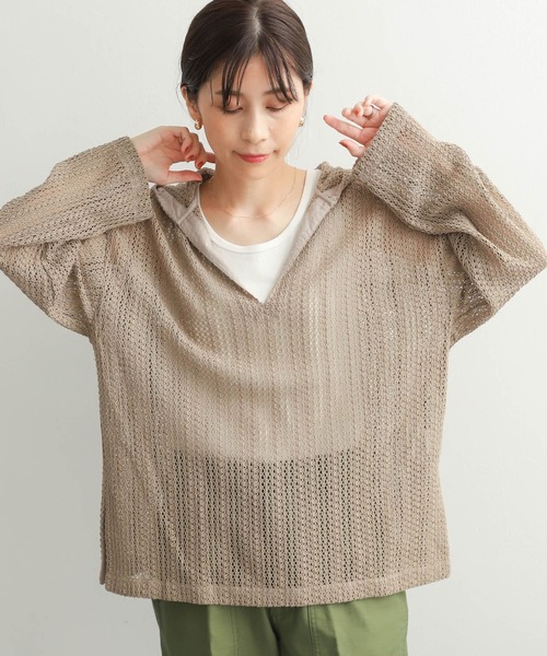 URBAN RESEARCH DOORS（アーバンリサーチドアーズ）の「リップルベーシックタンクトップ（タンクトップ・レディース・ベージュ/ブラック/オフホワイト・MEDIUM）」の6枚目の写真