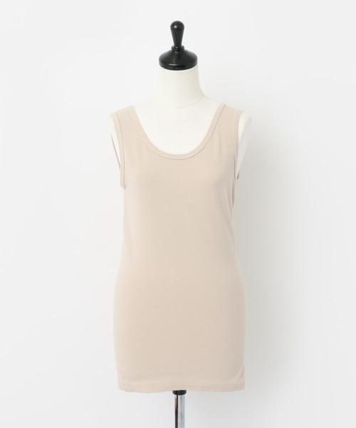 URBAN RESEARCH DOORS（アーバンリサーチドアーズ）の「リップルベーシックタンクトップ（タンクトップ・レディース・ベージュ/ブラック/オフホワイト・MEDIUM）」の16枚目の写真