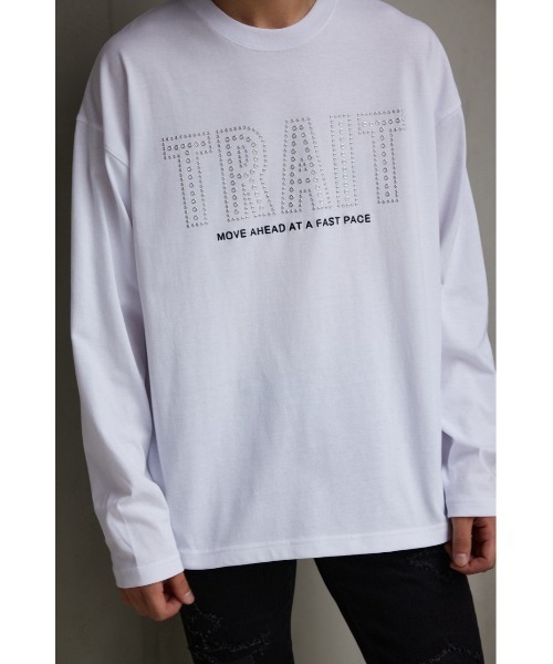 AZUL by moussy（アズールバイマウジー）の「ホットフィットポンチロングTシャツ（Tシャツ/カットソー・メンズ・ブラック/ホワイト・MEDIUM/LARGE）」の2枚目の写真