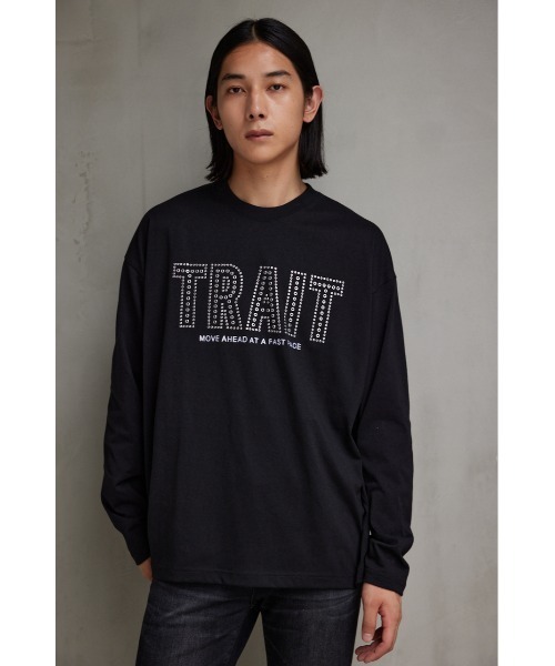 AZUL by moussy（アズールバイマウジー）の「ホットフィットポンチロングTシャツ（Tシャツ/カットソー・メンズ・ブラック/ホワイト・MEDIUM/LARGE）」の13枚目の写真