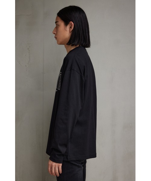 AZUL by moussy（アズールバイマウジー）の「ホットフィットポンチロングTシャツ（Tシャツ/カットソー・メンズ・ブラック/ホワイト・MEDIUM/LARGE）」の16枚目の写真