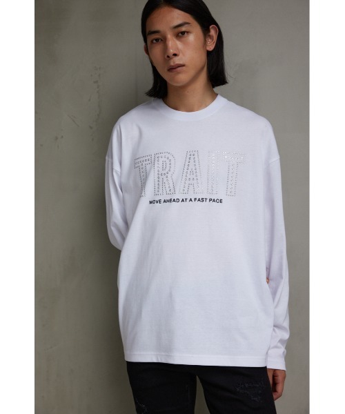 AZUL by moussy（アズールバイマウジー）の「ホットフィットポンチロングTシャツ（Tシャツ/カットソー・メンズ・ブラック/ホワイト・MEDIUM/LARGE）」の4枚目の写真