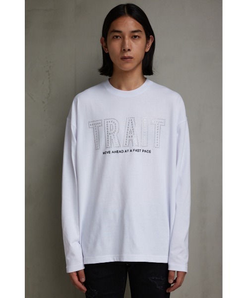 AZUL by moussy（アズールバイマウジー）の「ホットフィットポンチロングTシャツ（Tシャツ/カットソー・メンズ・ブラック/ホワイト・MEDIUM/LARGE）」の6枚目の写真