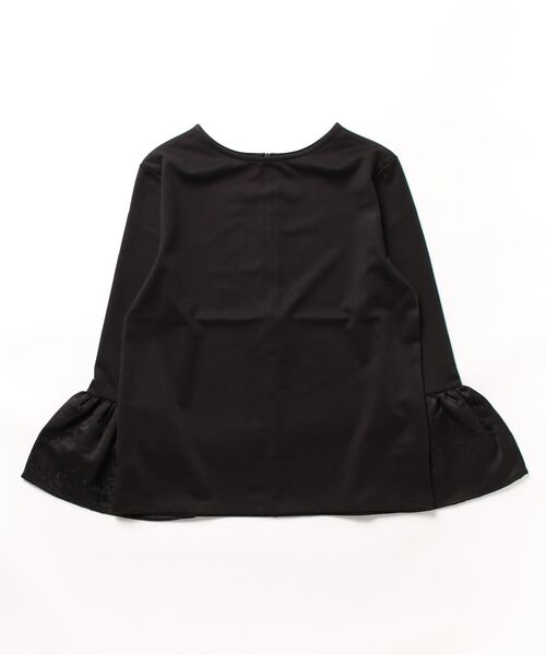 KOBE LETTUCE（コウベレタス）の「袖フレアトップス（Tシャツ/カットソー・レディース・ベージュ/オフホワイト/ブラック・M）」の4枚目の写真