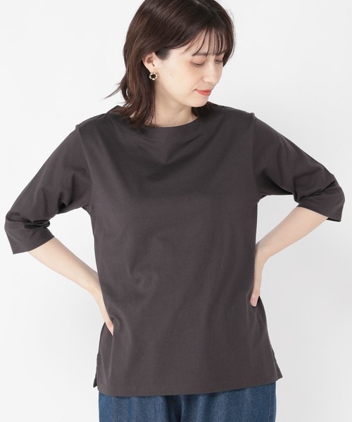 studio CLIP（スタディオクリップ）の「ベーシックハーフスリーブTシャツ（Tシャツ/カットソー・レディース・ホワイト/その他1/スモーク・MEDIUM/LARGE）」の5枚目の写真