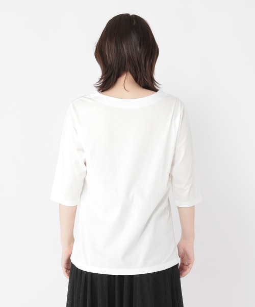 studio CLIP（スタディオクリップ）の「ベーシックハーフスリーブTシャツ（Tシャツ/カットソー・レディース・ホワイト/その他1/スモーク・MEDIUM/LARGE）」の9枚目の写真