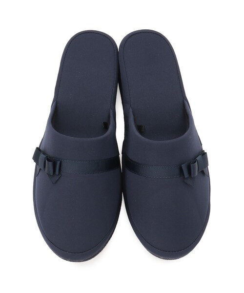 SHOO・LA・RUE(シューラルー)の「◆巾着トート付きヒールスリッパ(ルームシューズ/スリッパ・レディース・ブラック/ブルー系その他/ブルー系その他2/ブラック系・00)」の9枚目の写真