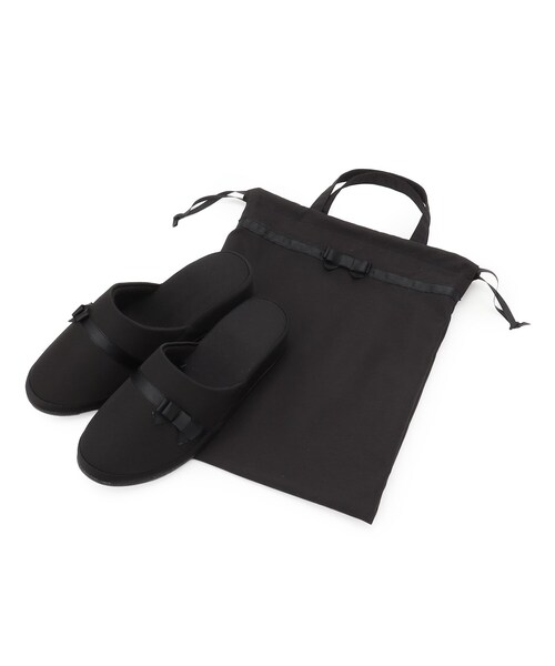 SHOO・LA・RUE(シューラルー)の「◆巾着トート付きヒールスリッパ(ルームシューズ/スリッパ・レディース・ブラック/ブルー系その他/ブルー系その他2/ブラック系・00)」の11枚目の写真