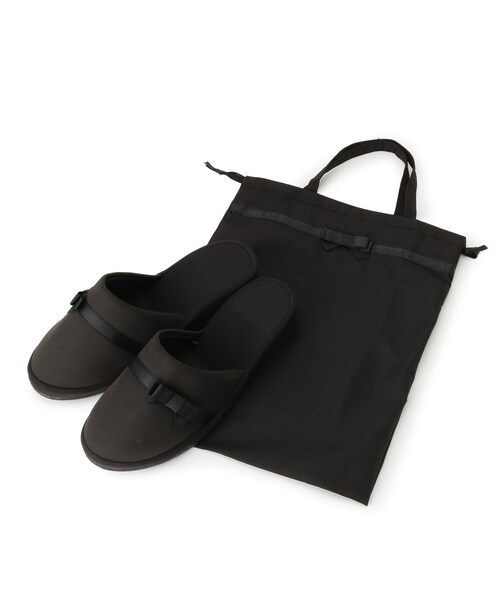 SHOO・LA・RUE(シューラルー)の「◆巾着トート付きヒールスリッパ(ルームシューズ/スリッパ・レディース・ブラック/ブルー系その他/ブルー系その他2/ブラック系・00)」の13枚目の写真