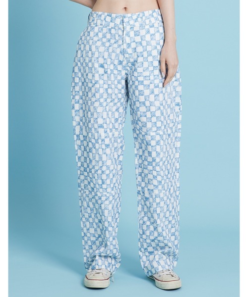 Little sunny bite(リトルサニーバイト)の「【8】【little sunny bite】Checker pants(チノパンツ・レディース・ブルー・SMALL)」の1枚目の写真