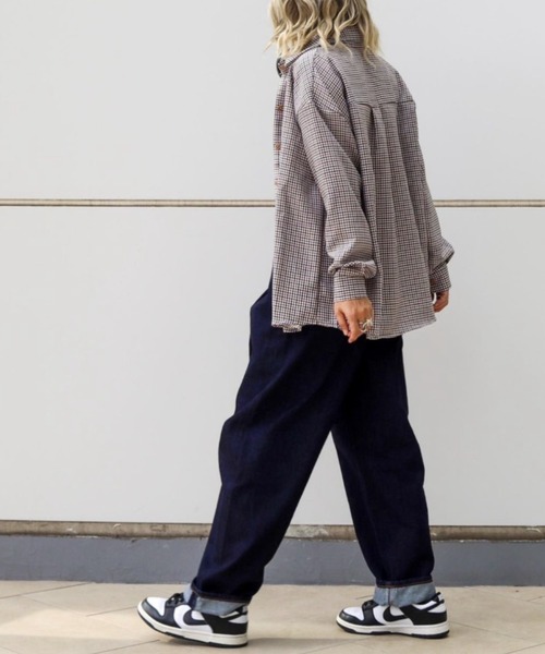 deux amour(ドゥーザムール)の「トラッドチェックシャツ(シャツ/ブラウス・レディース・ブラウン・FREE)」の5枚目の写真